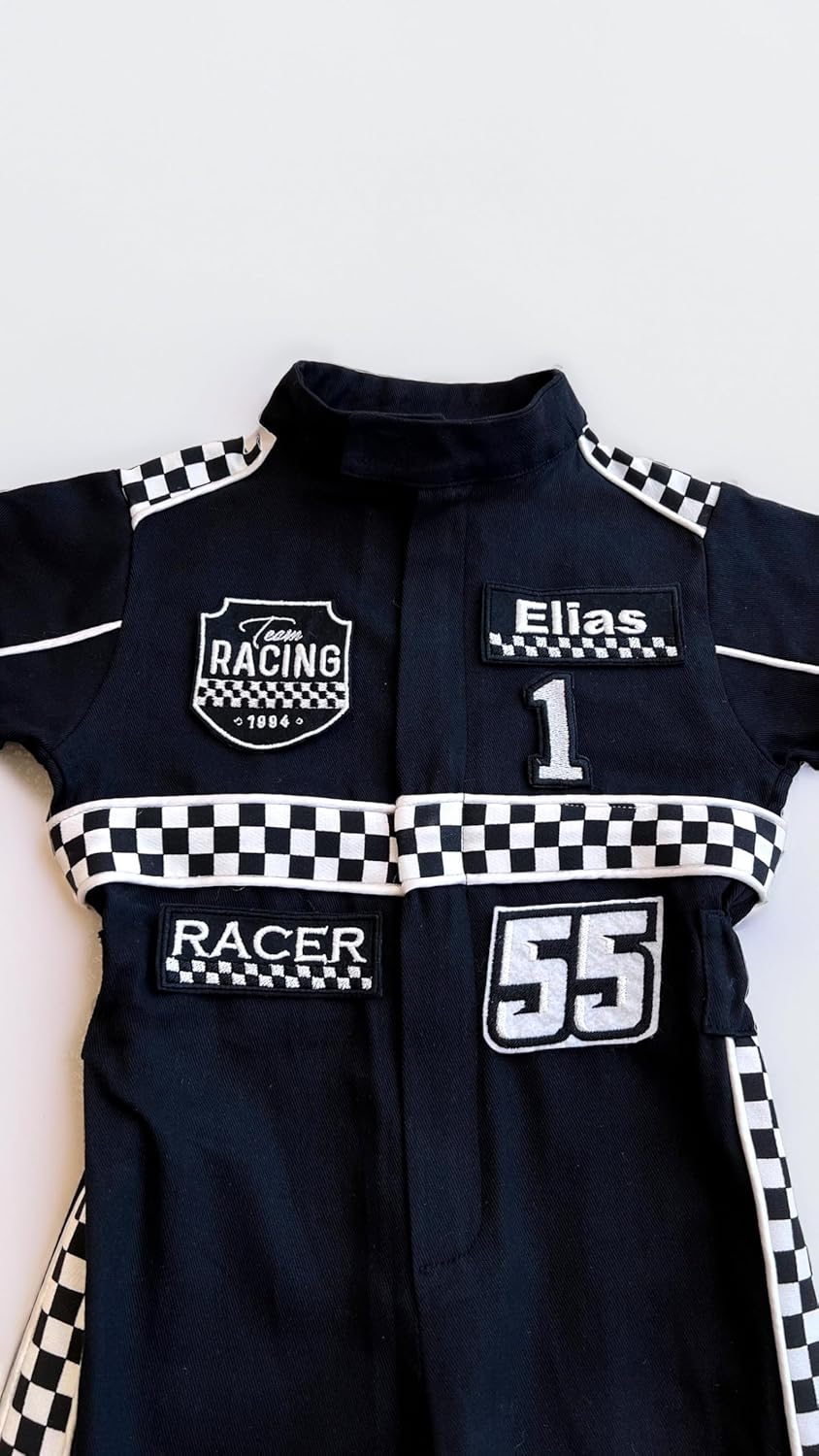 Handmade Race Car Driver Costume for Toddlers