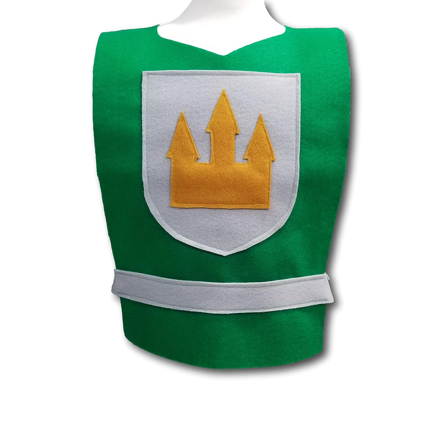 Medieval Knight Green Tunic for Boys - Baby to Adult Sizes