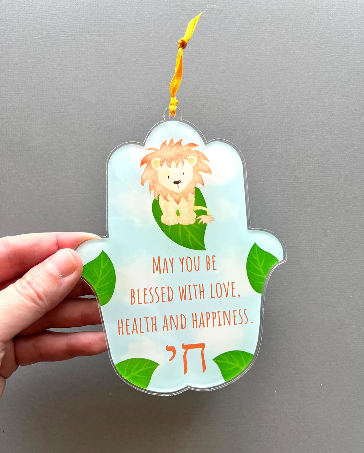 Lea Joelle Hamsa Wall Hanging - Lion Blessing Decor