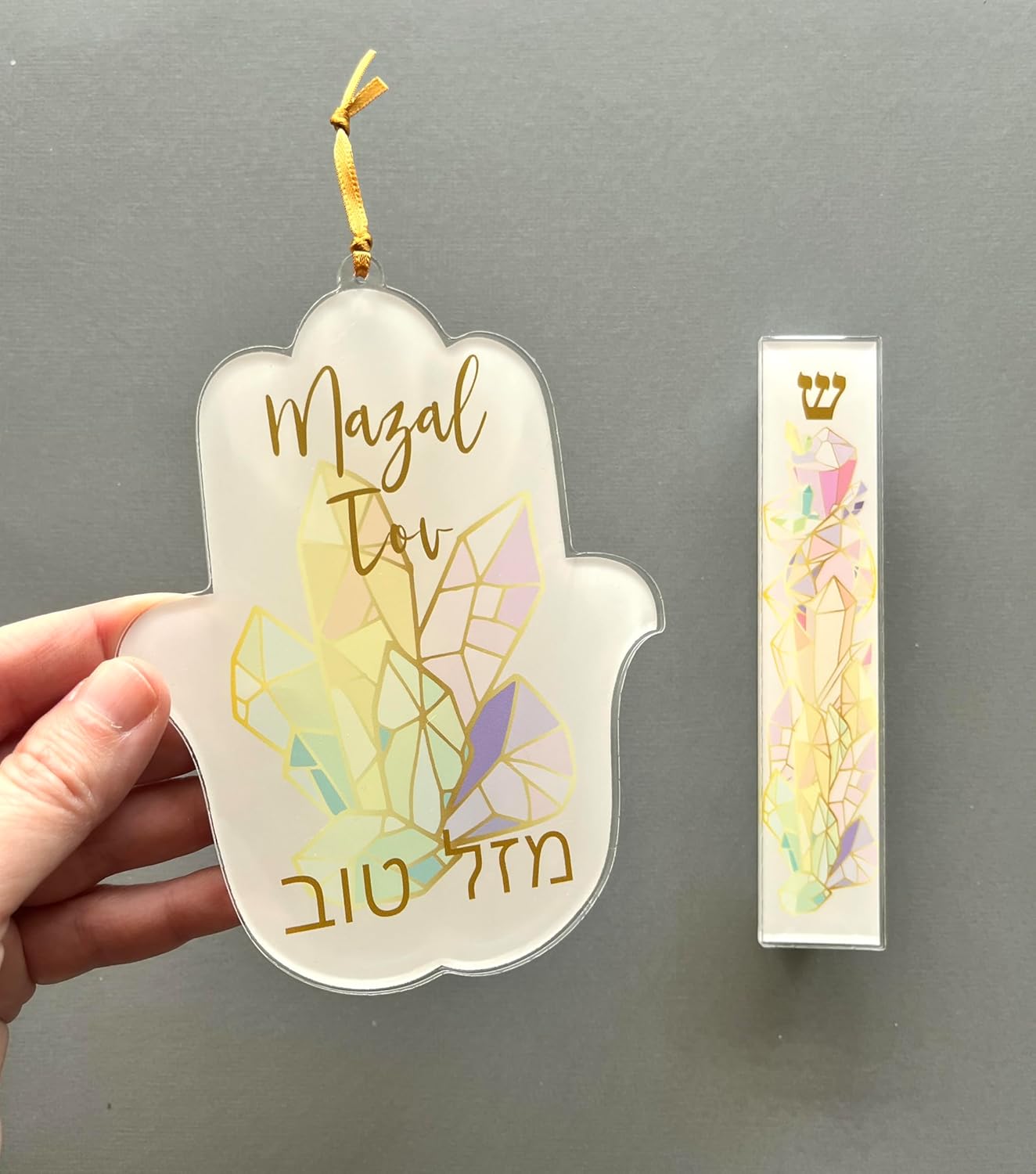 Lea Joelle Hamsa and Mezuzah Gift Set 1