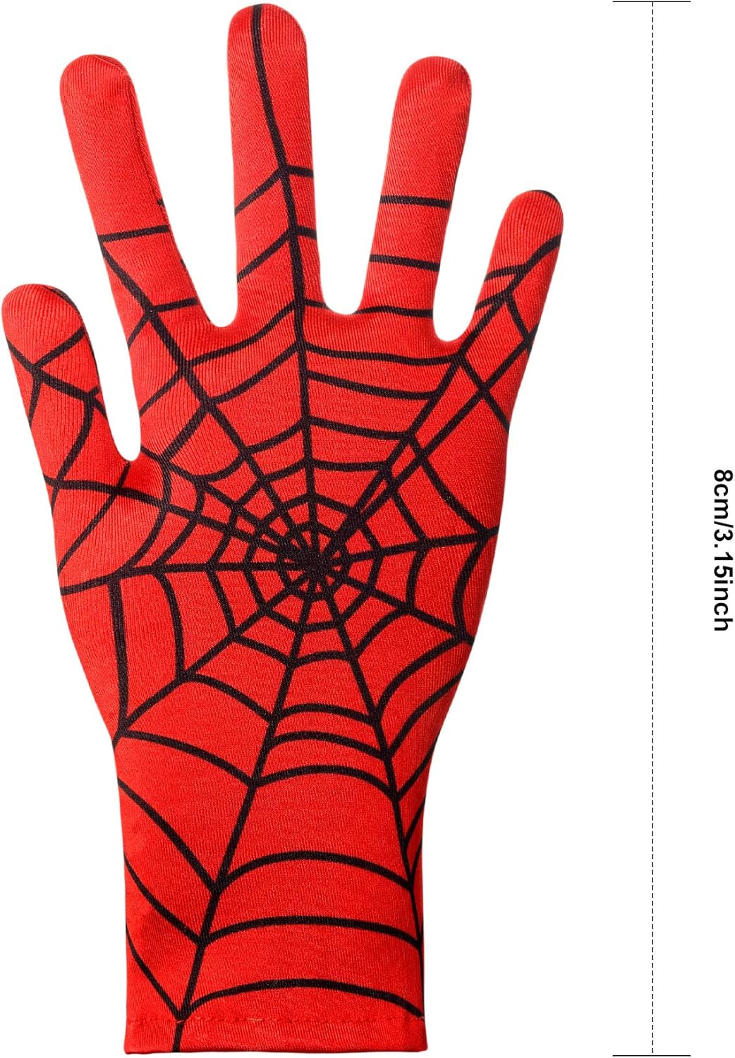 Geyoga Spider Web Gloves Red Black Halloween Costume
