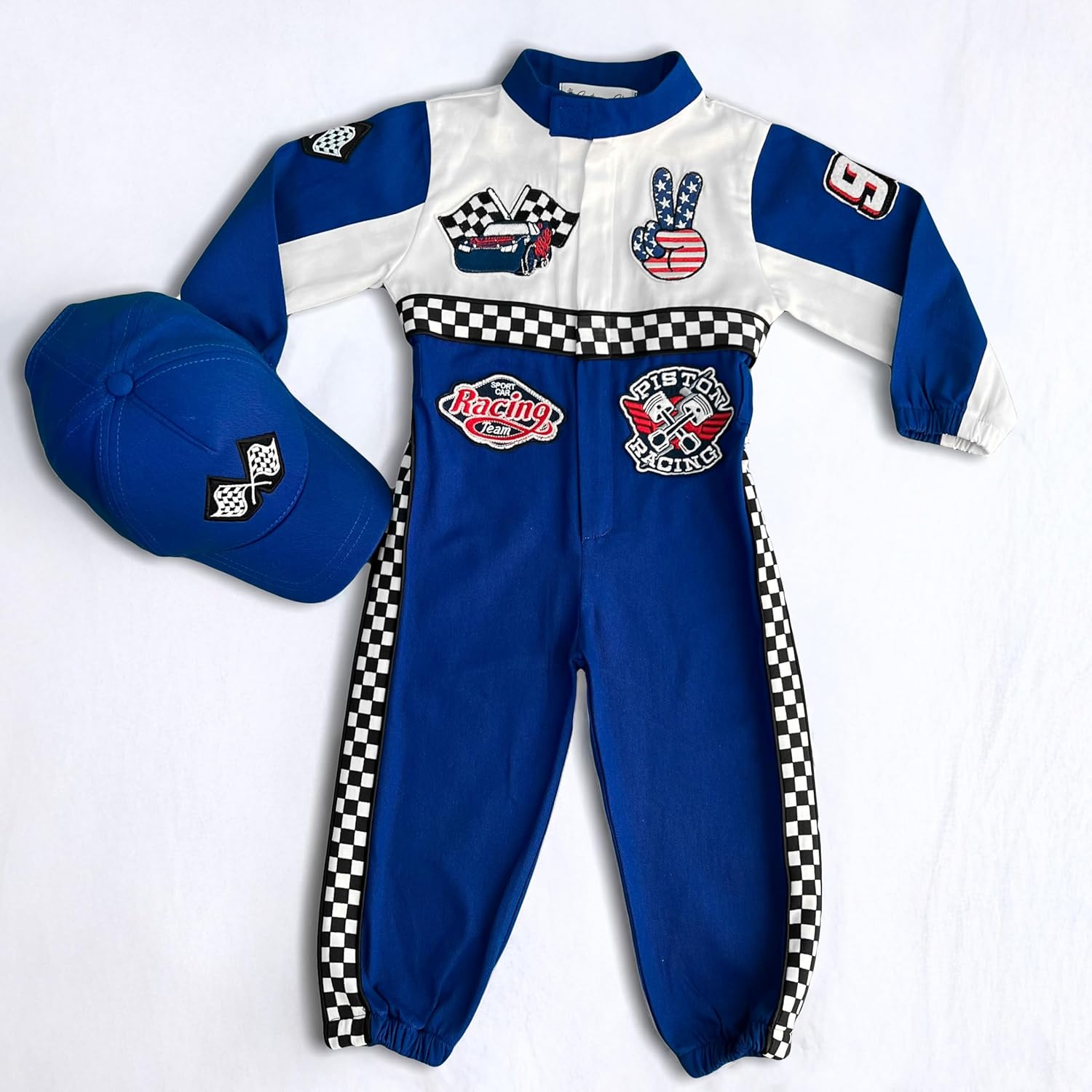 Handmade Race Car Driver Costume for Toddlers 1