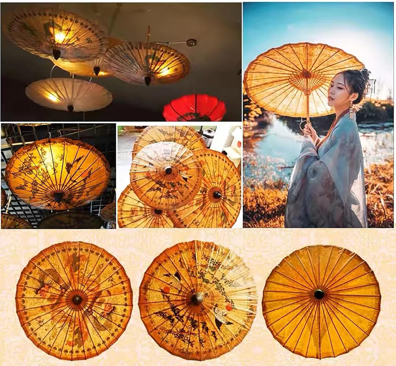 335 Bestage Chinese Handmade Oil Paper Umbrella