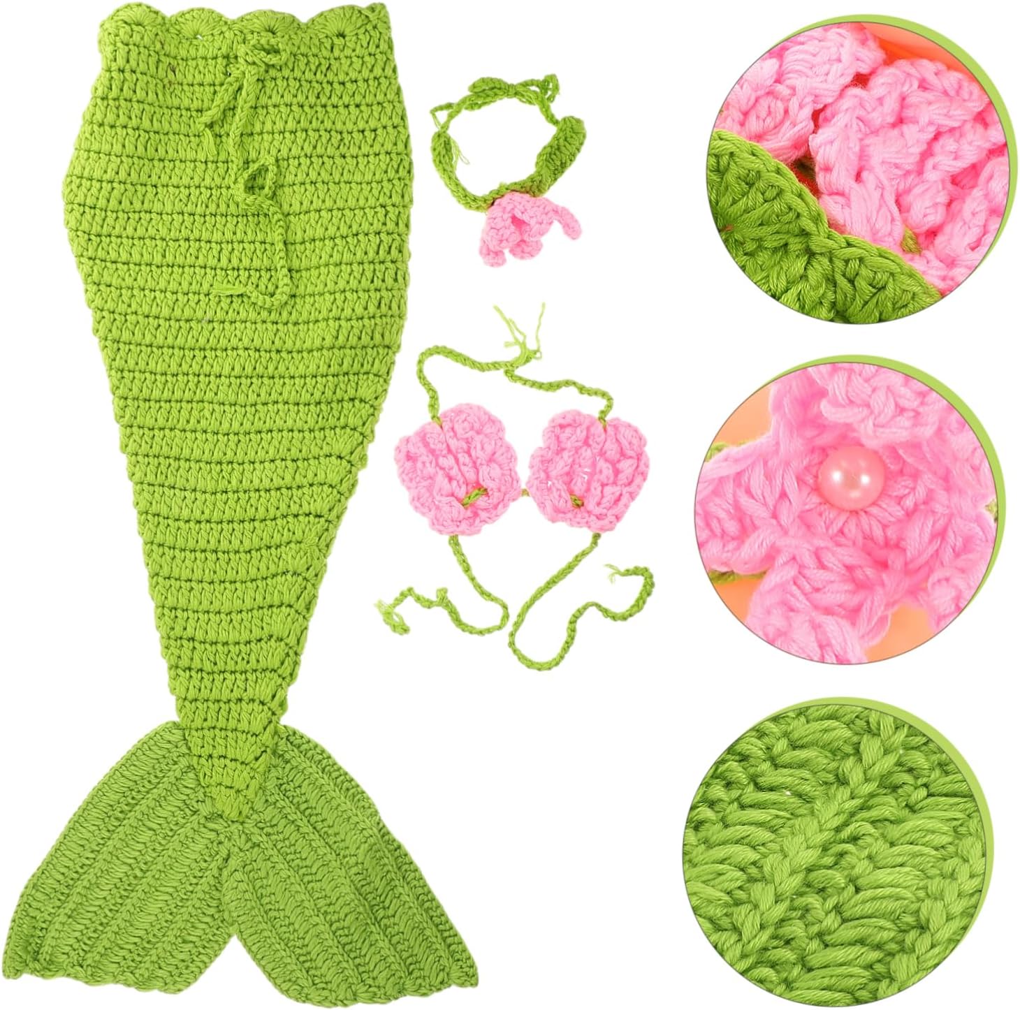 VALICLUD Mermaid Baby Costume for Newborn Girls