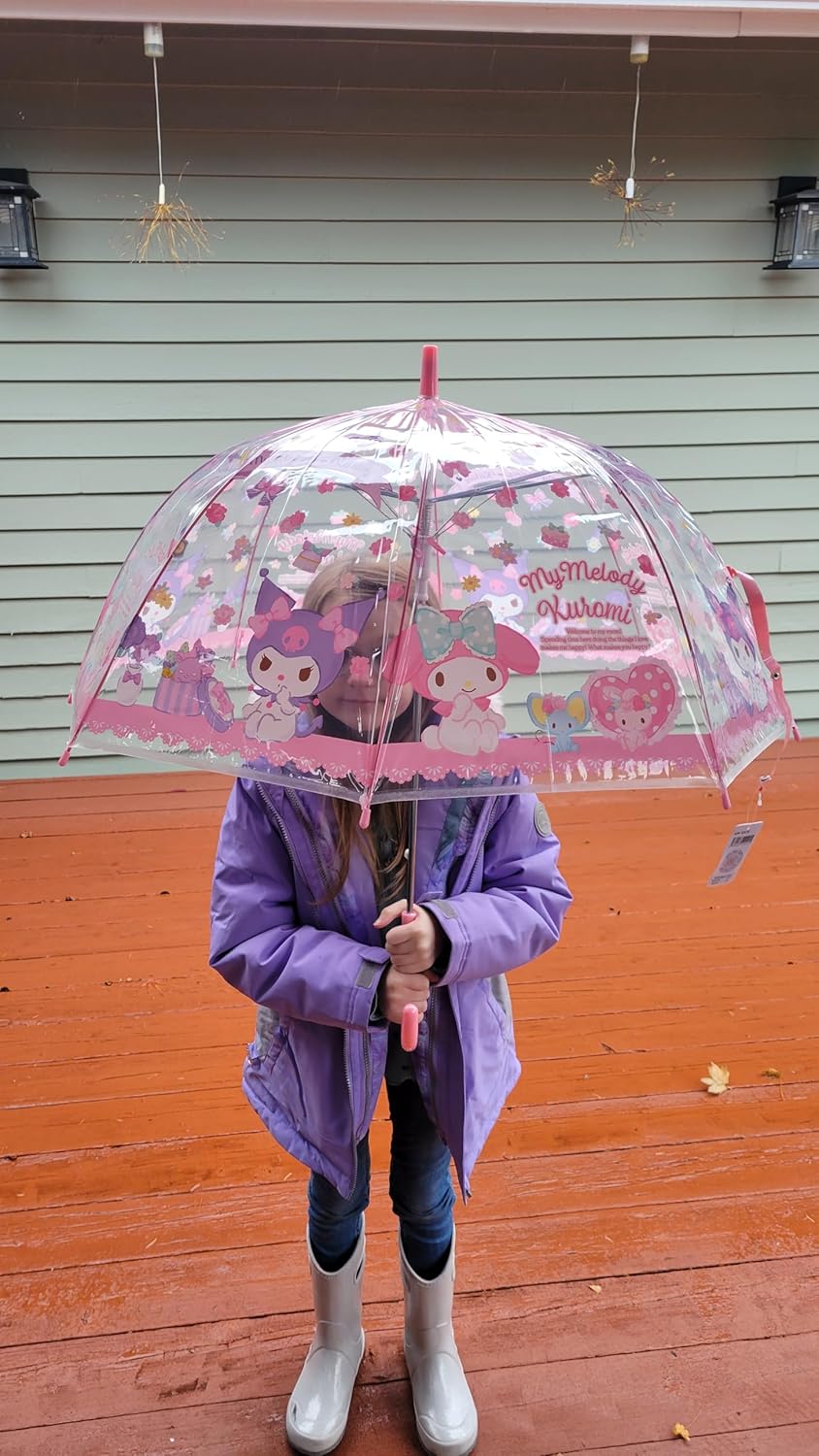 RRI Melody Cute Cartoon Vinyl Stick Umbrella for Kids 1
