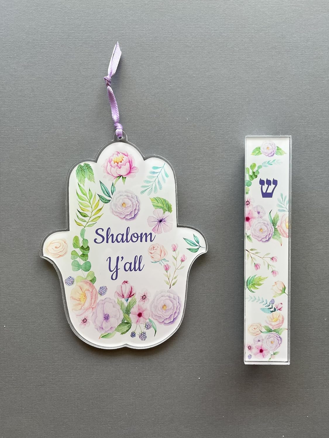 Lea Joelle Hamsa and Mezuzah Gift Set
