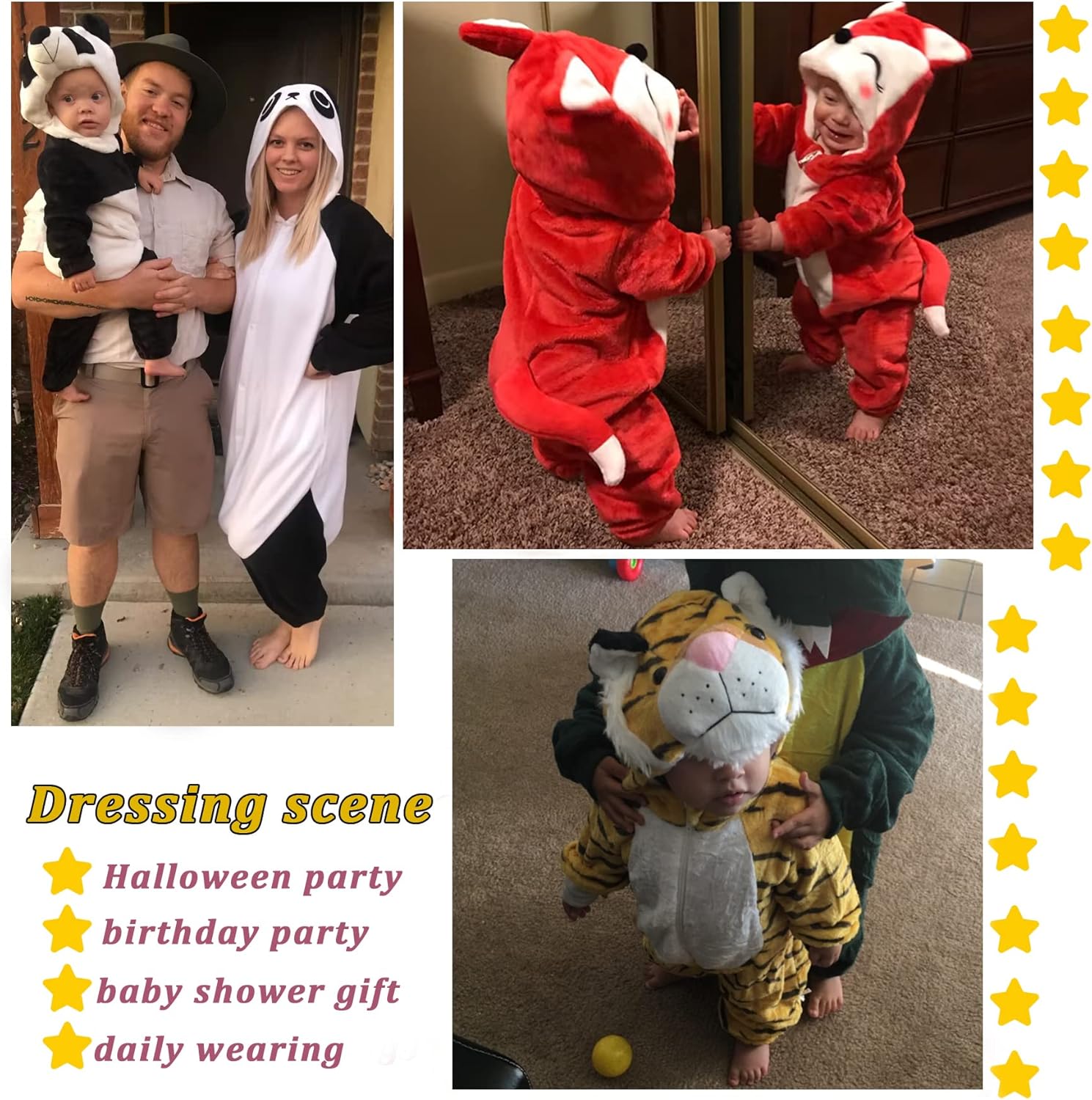 TONWHAR Baby Animal Onesie Halloween Costume