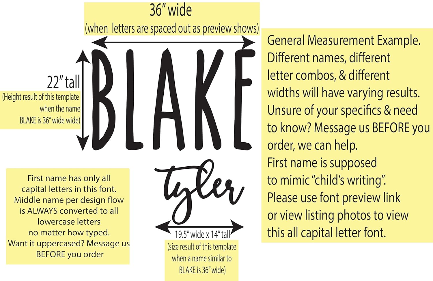 Custom Name Sign - Personalized Wood Decor with Childs Writing Font