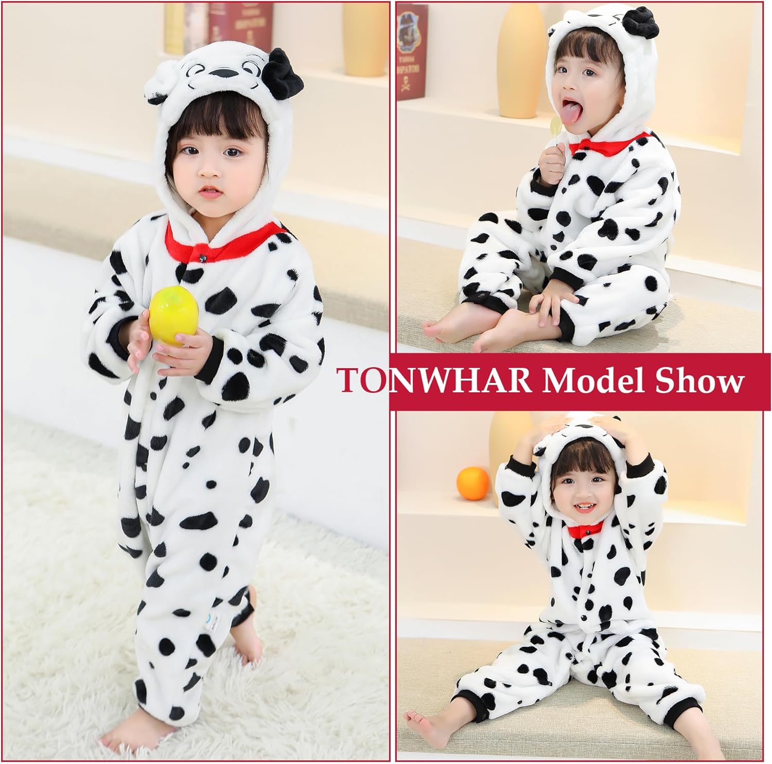 TONWHAR Baby Animal Halloween Jumpsuit for Kids and Toddlers