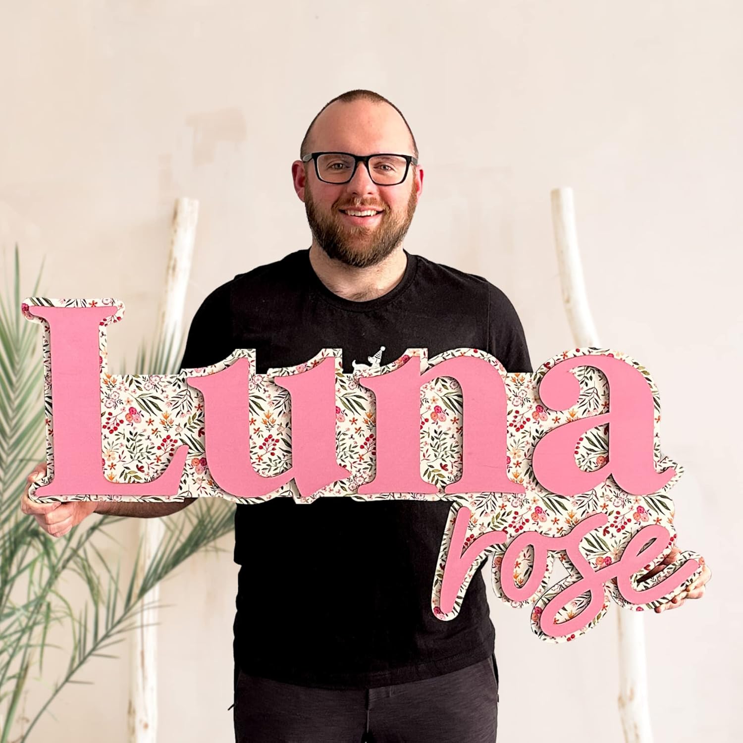 Yippee Daisy Wood Name Signs for Baby Registry