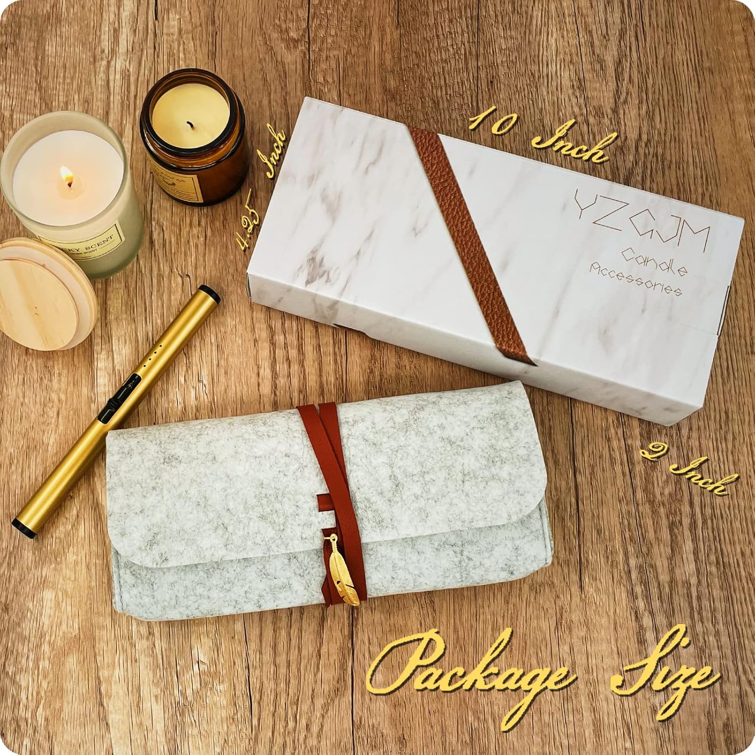 YZGJM Exquisite Candle Tools Pack Bag Set