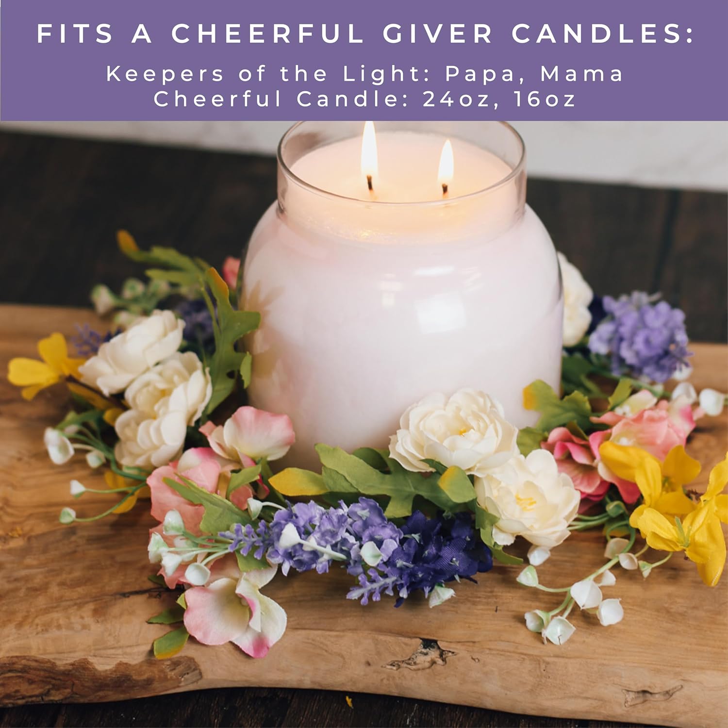 A Cheerful Giver Candlestick Holder Botanical Bliss