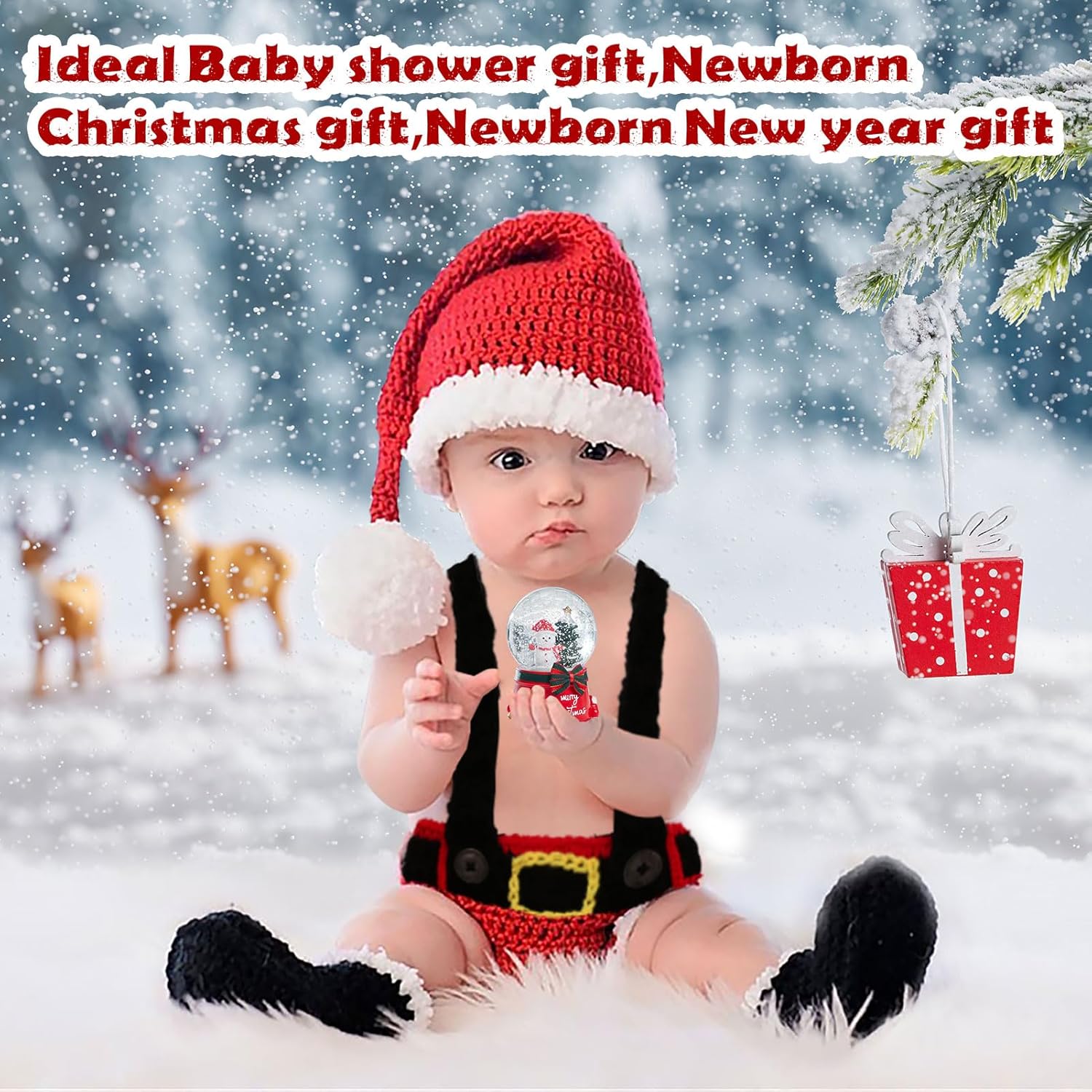 AIXIANG Handmade Baby Christmas Costume Set