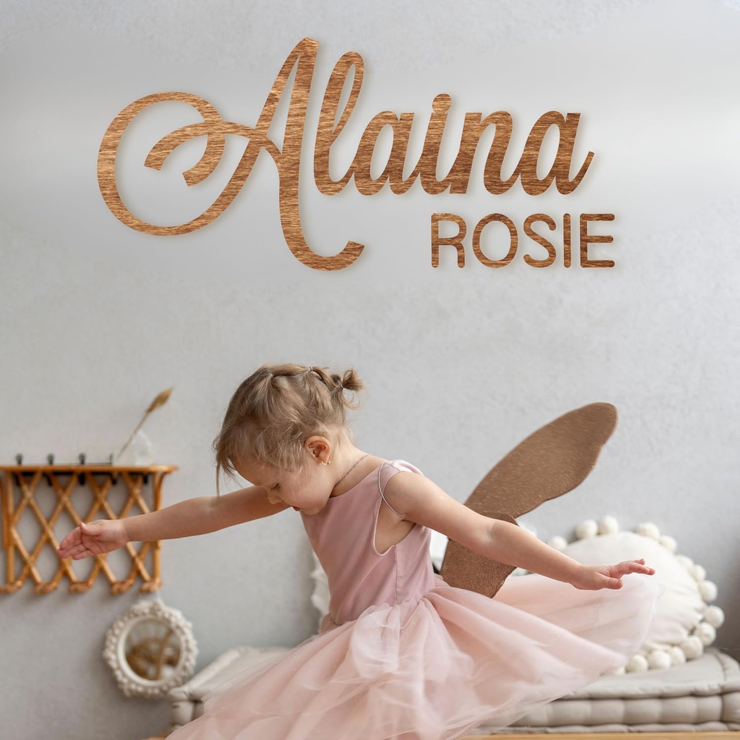 Yippee Daisy Baby Boy Name Sign - Custom Wooden Decor