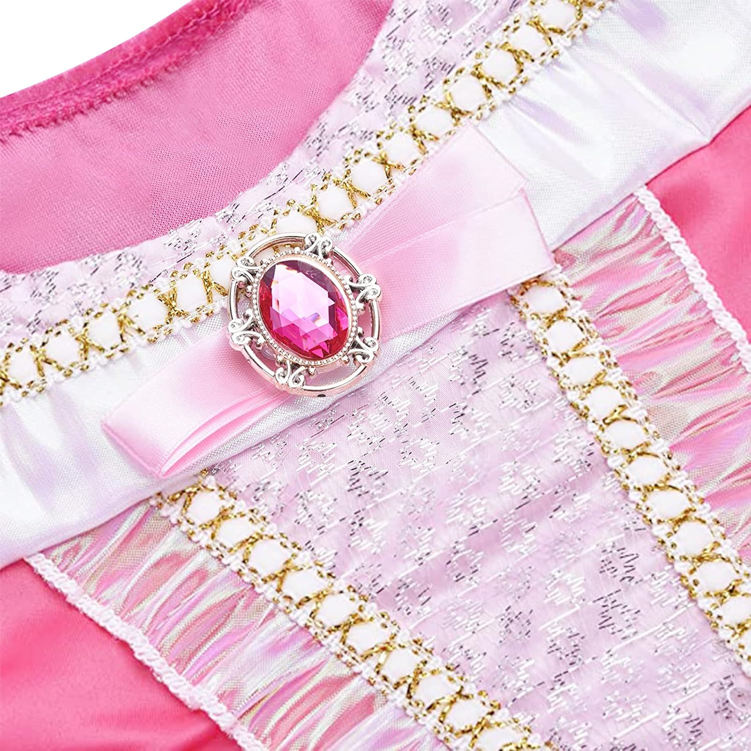 Mooedcoe Pink Princess Dress for Girls 2-8 Years