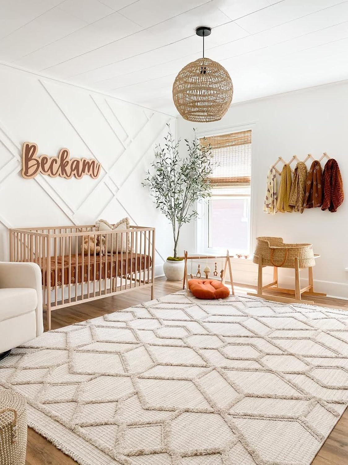 Large Wood Name Sign for Baby Room Decor