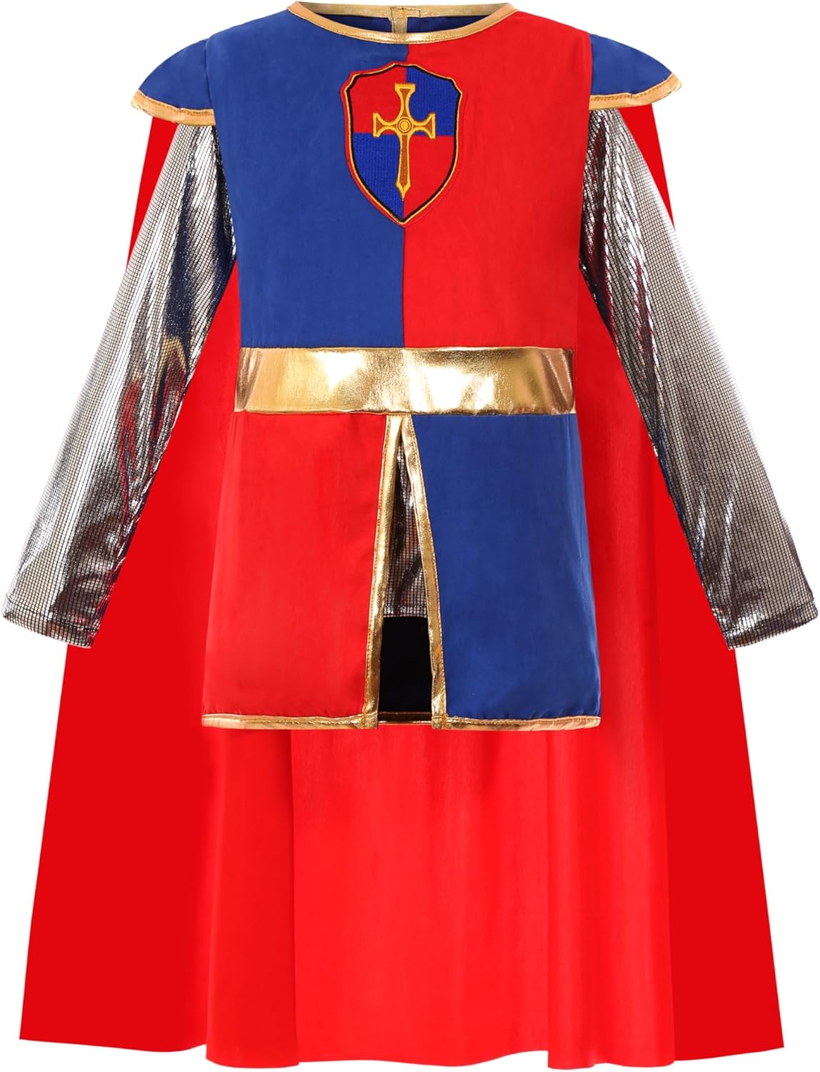 Bordazor Kids Medieval Knight Costume for Boys