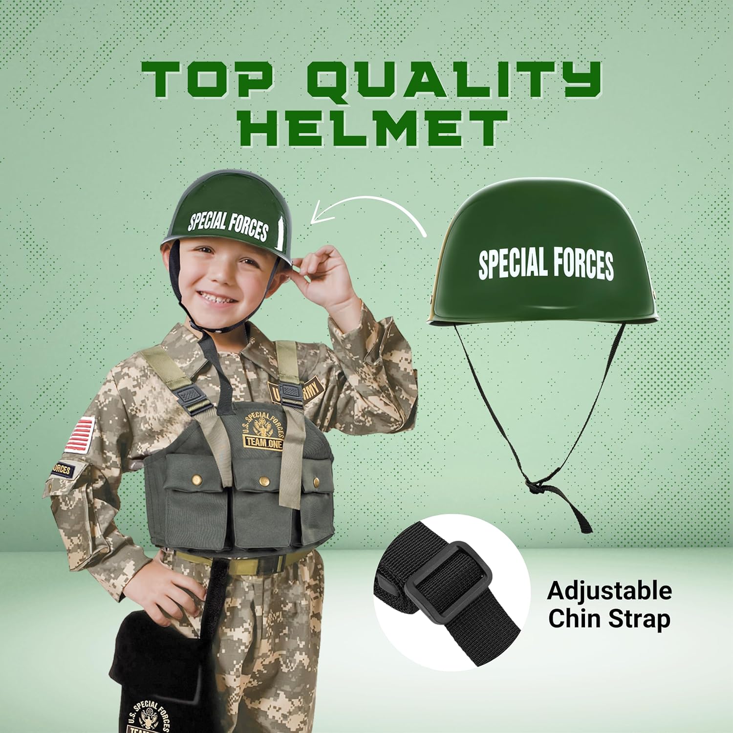 Dress Up America Army Costume for Boys Military Special Forces Set