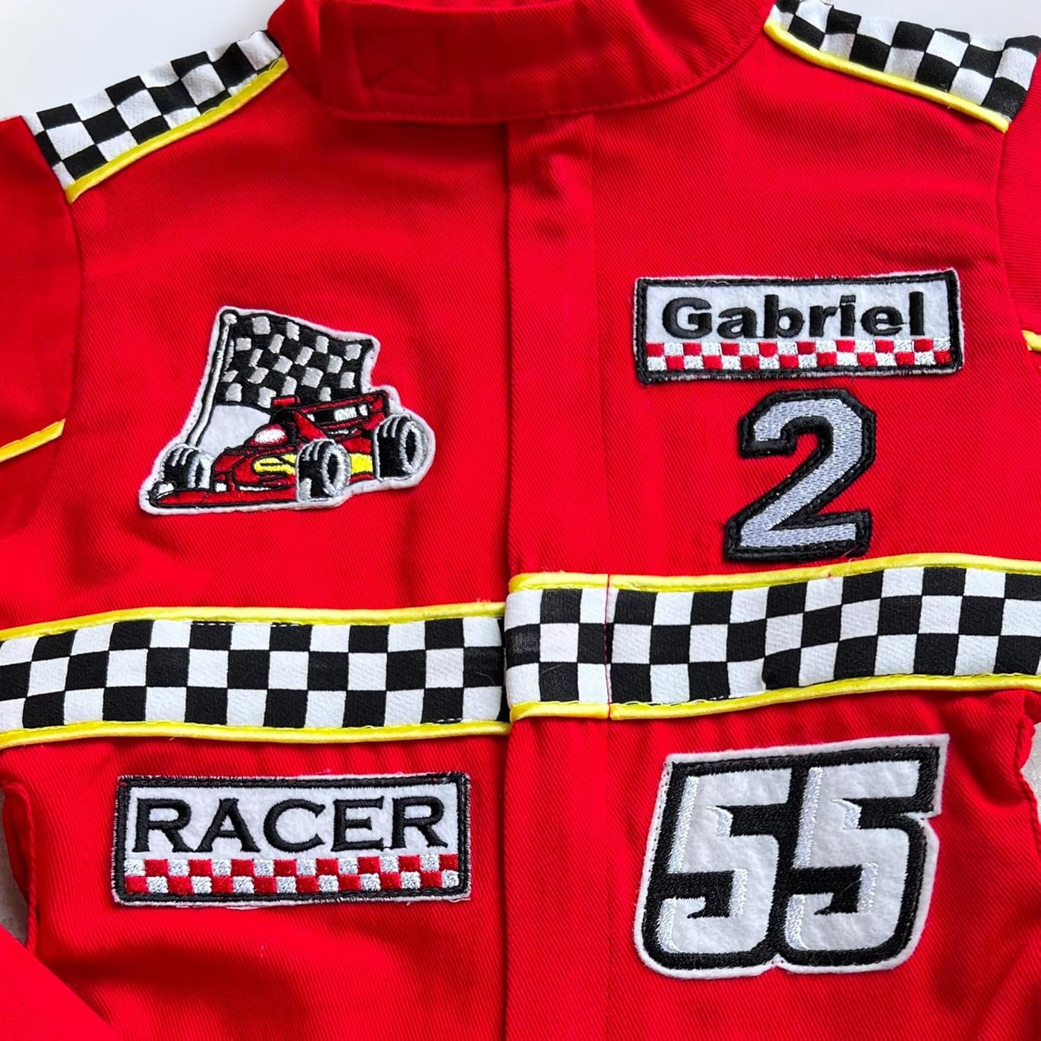 Handmade Race Car Driver Costume for Toddlers 2T