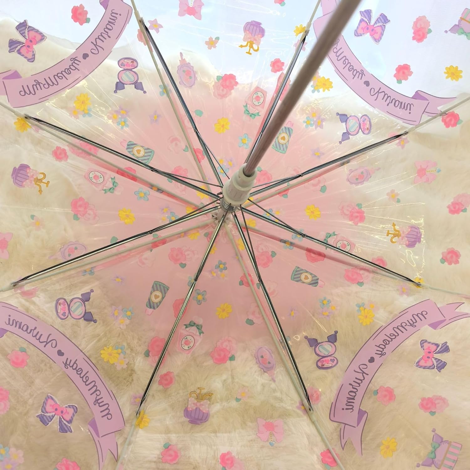 RRI Melody Cute Cartoon Vinyl Stick Umbrella for Kids 1