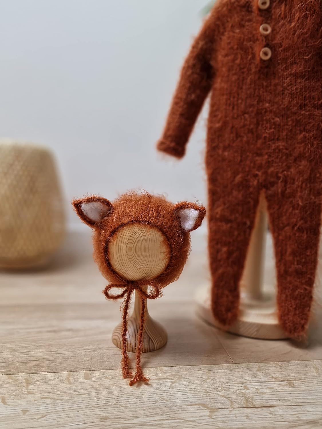 Handmade Baby Fox Costume for Newborn