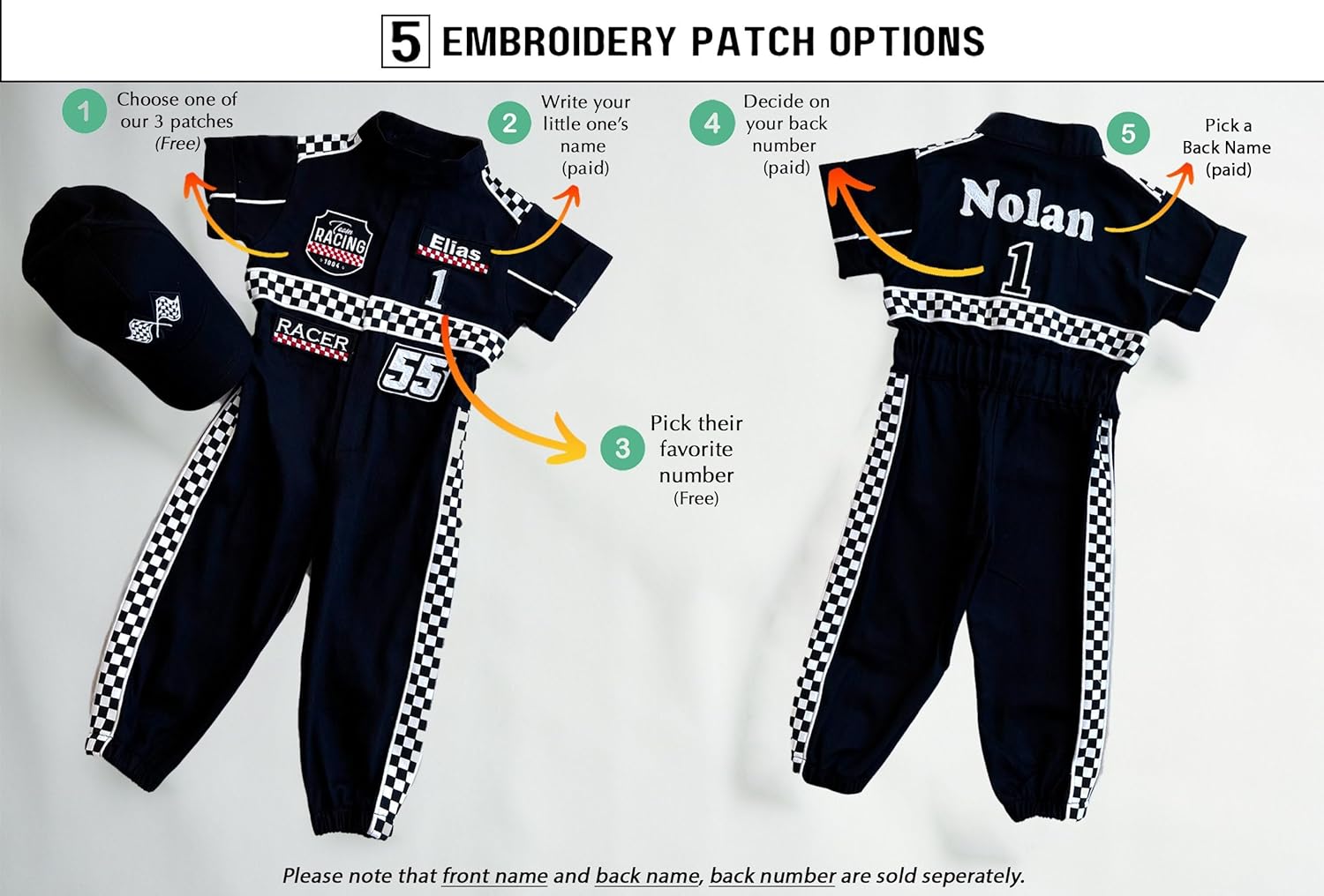 Costumes Club Handmade Race Car Driver Costume for Toddlers