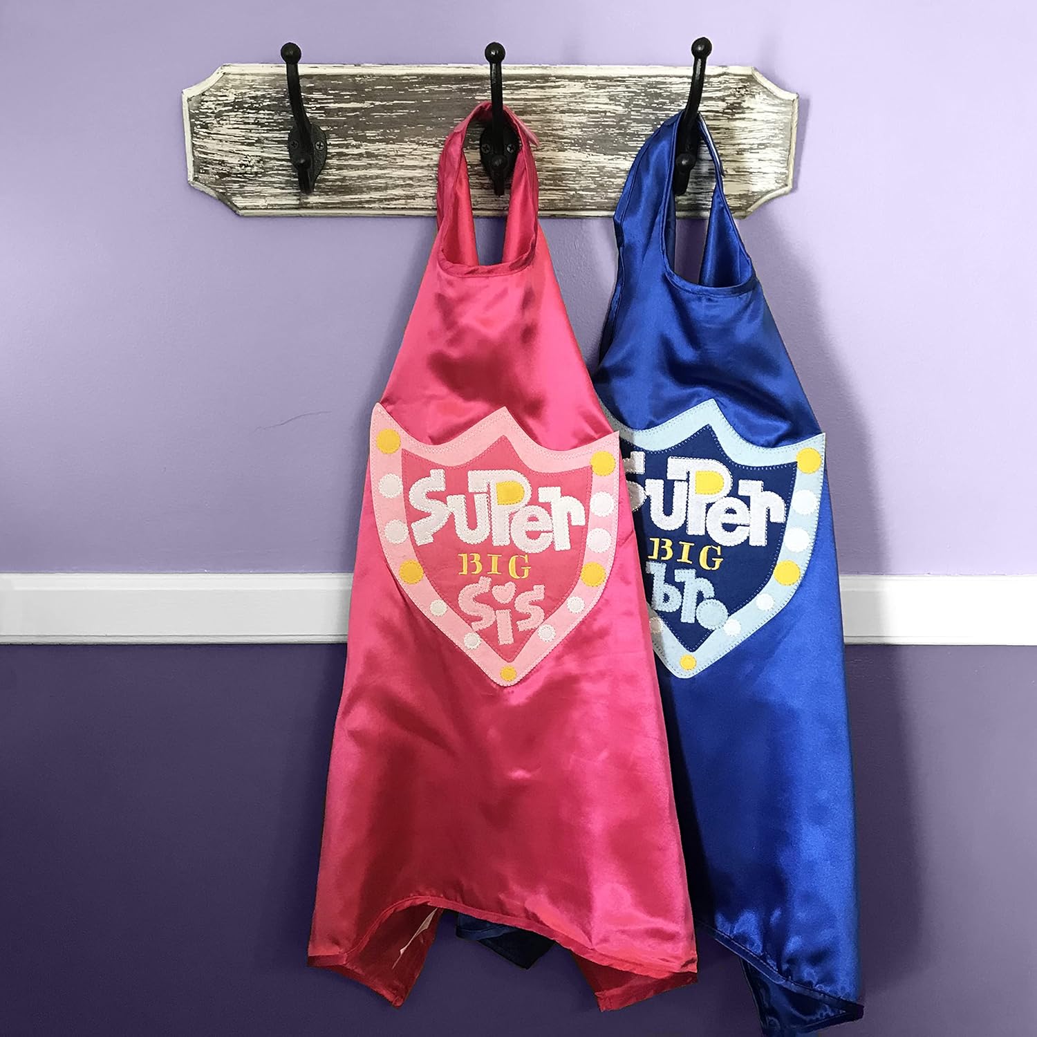 CR Gibson Pink Big Sister Superhero Cape Costume 3pc 22 L