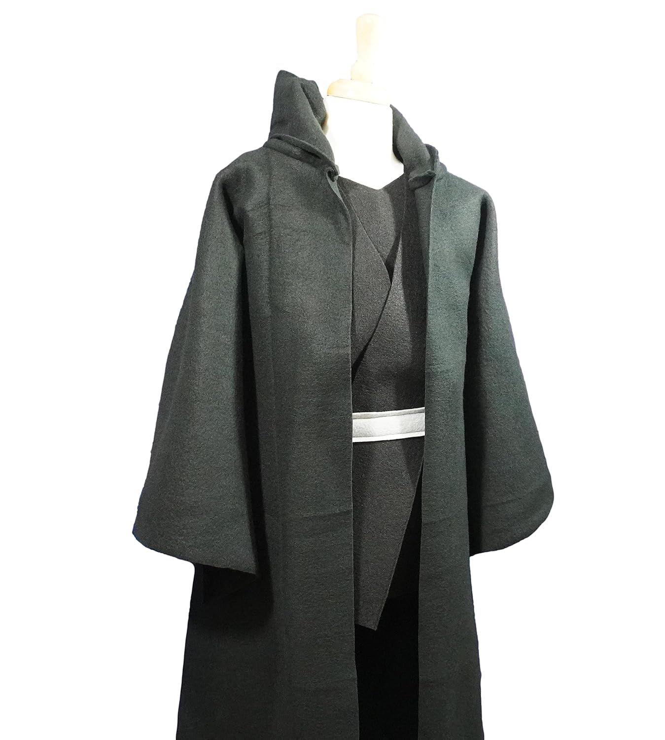 Deluxe Galaxy Wars Black Hooded Robe Costume Set