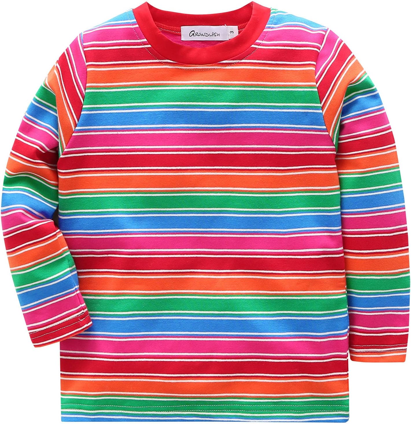 GRANDWISH Striped T-Shirt for Kids 2-14 Years