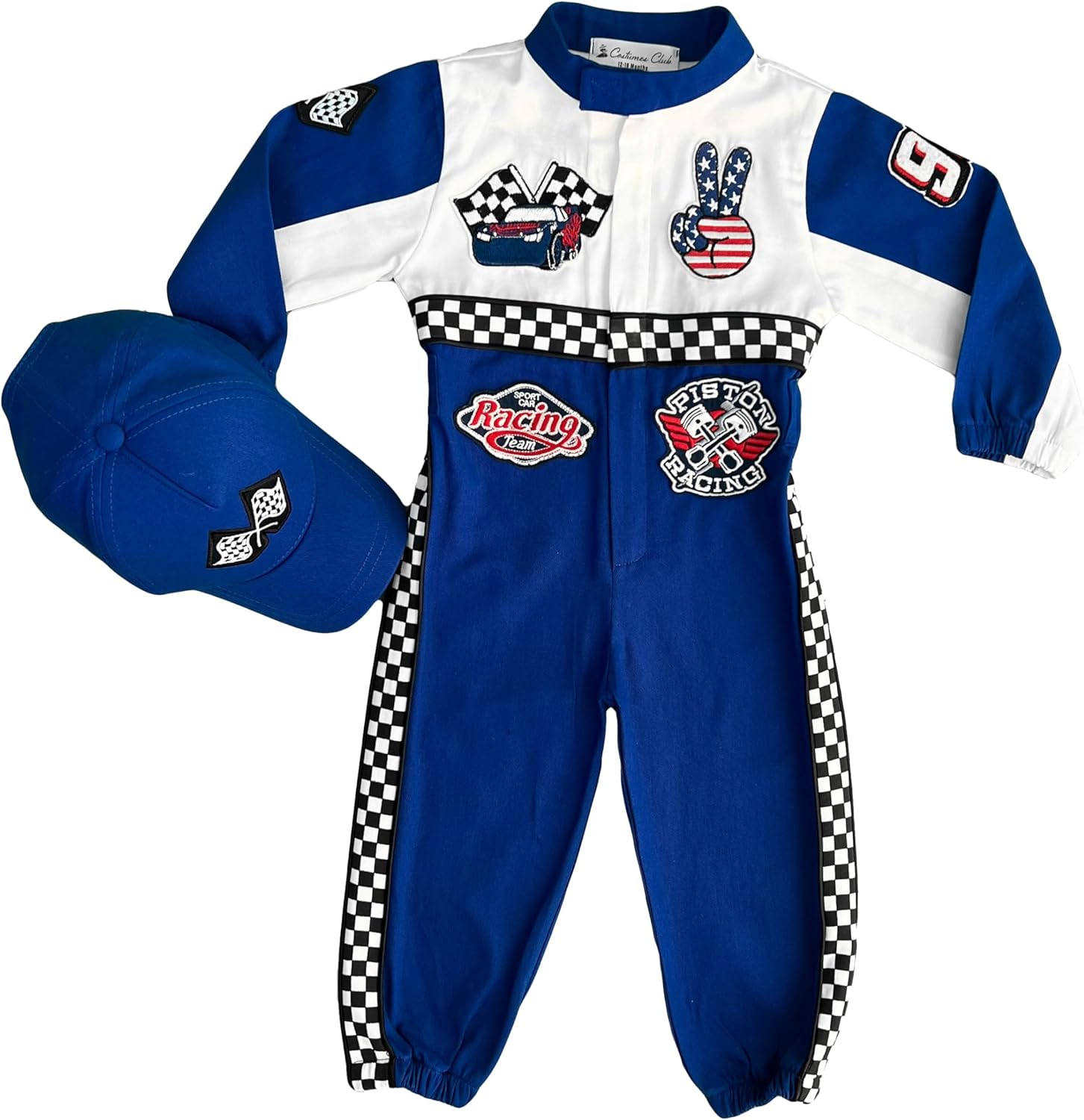 Handmade Race Car Driver Costume for Toddlers 1