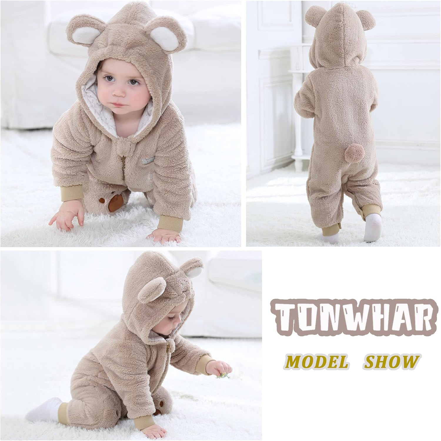 TONWHAR Baby Animal Costume One-Piece Romper Jumpsuit