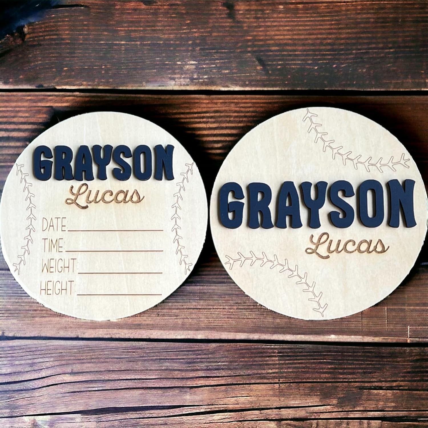 Personalized 3D Newborn Baby Name Announcement Sign - Custom Hospital Photo Prop