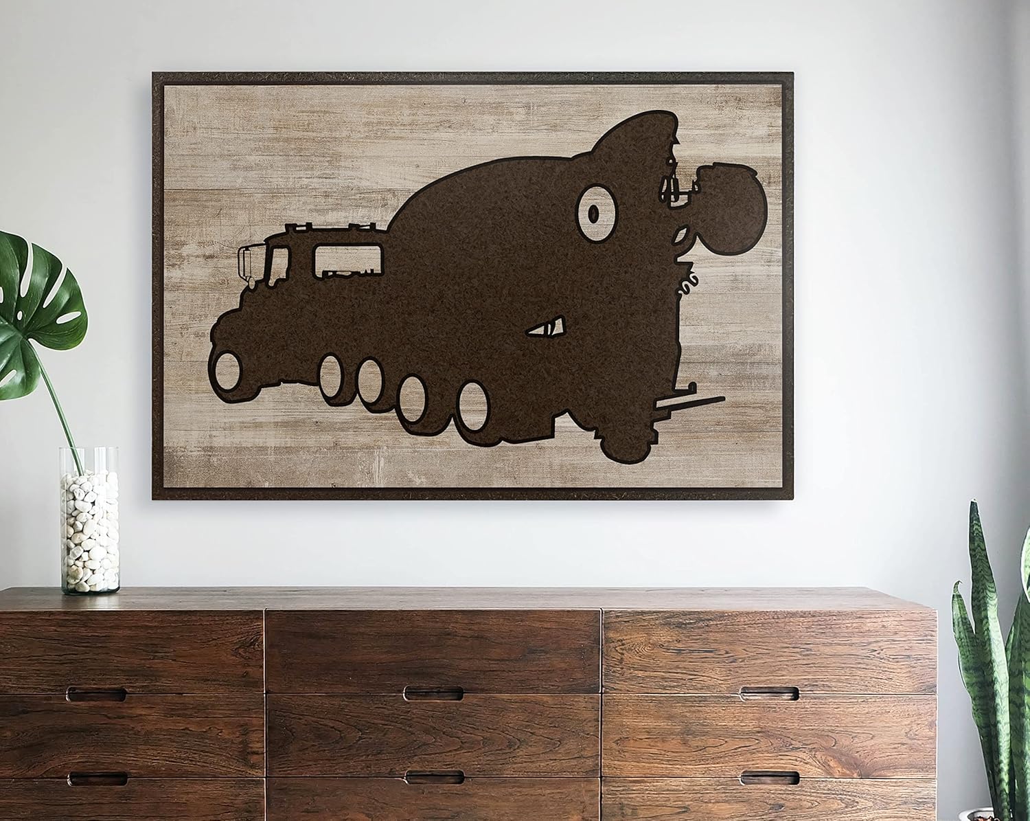 HowdyOwl Cement Truck Mixer Wall Art Decor