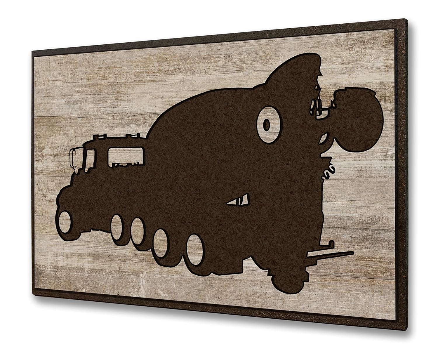 HowdyOwl Cement Truck Mixer Wall Art Decor