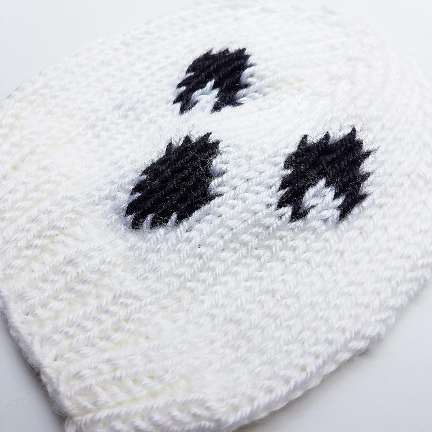 Little Fox Nerdy Knits Ghost Beanie Halloween Costume Hat