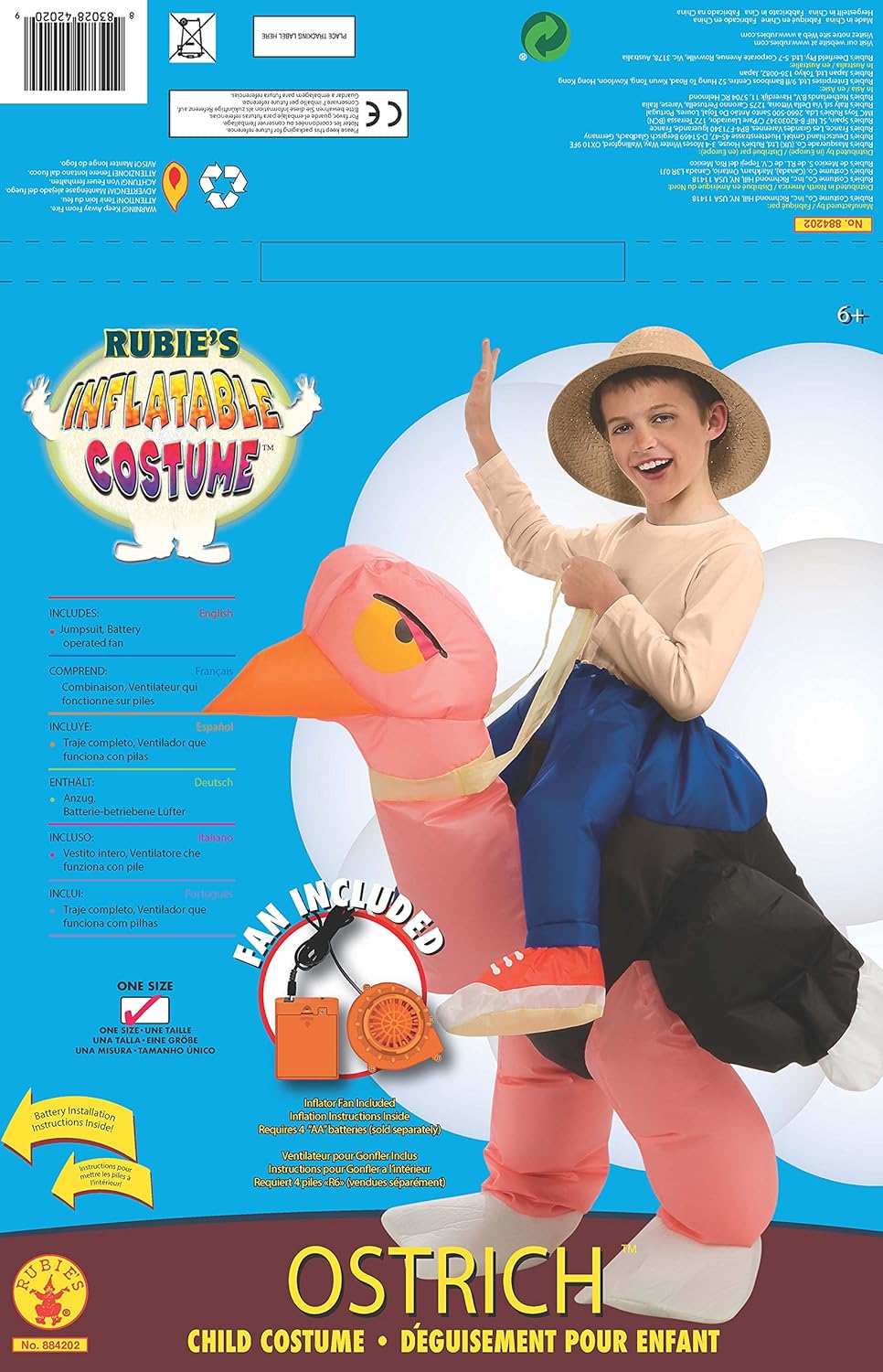 Rubies Inflatable Ostrich Costume for Boys