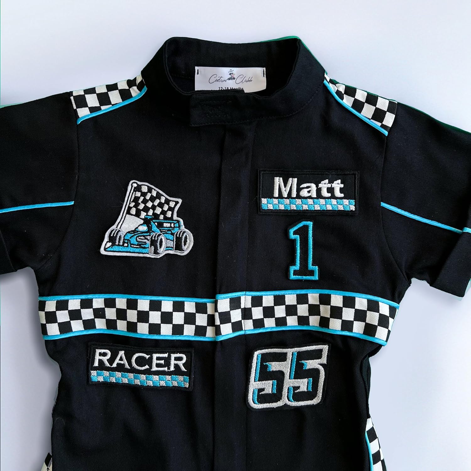 Handmade Race Car Driver Costume for Toddlers - 12-18 Months 1