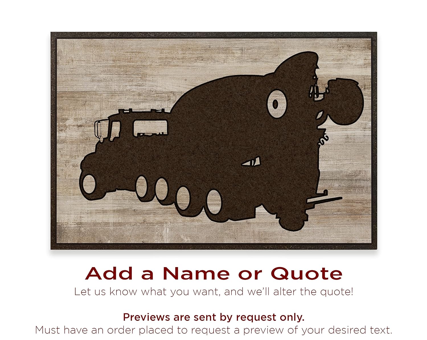HowdyOwl Cement Truck Mixer Wall Art Decor