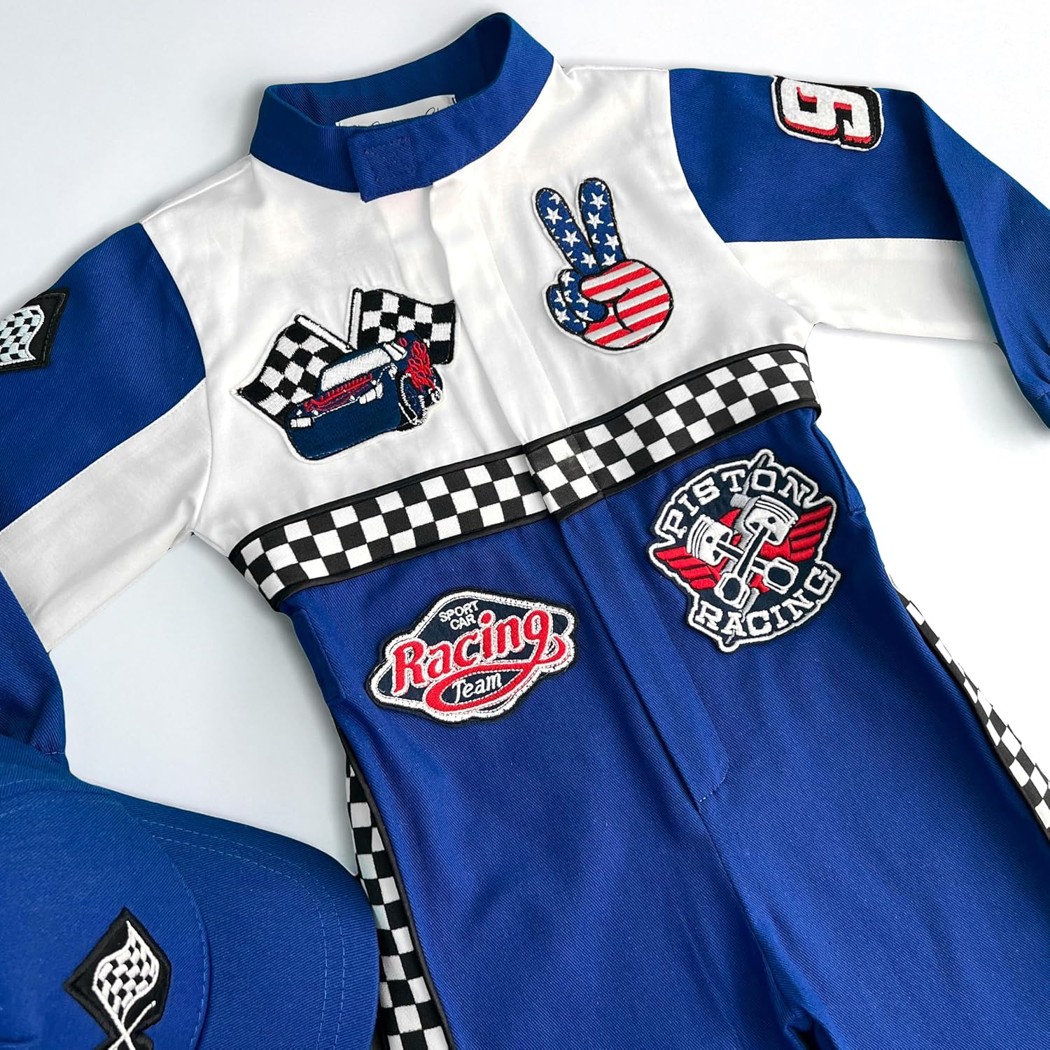 Handmade Race Car Driver Costume for Toddlers 1