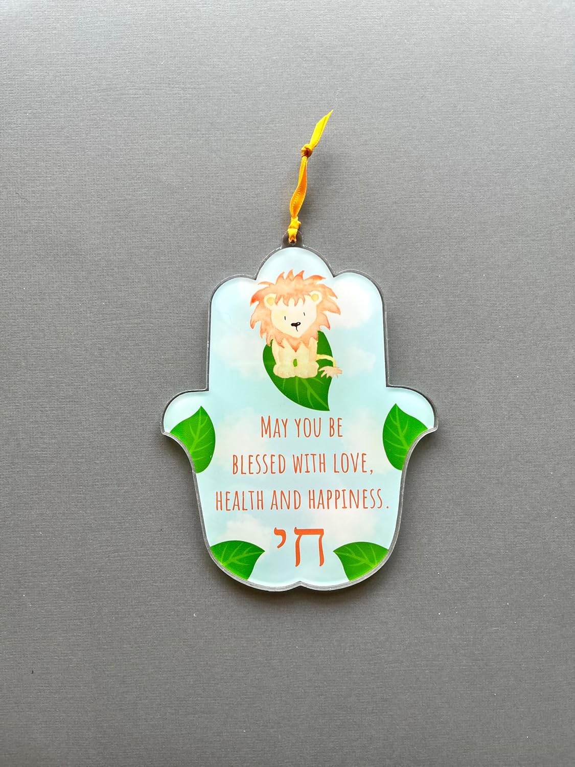 Lea Joelle Hamsa Wall Hanging - Lion Blessing Decor