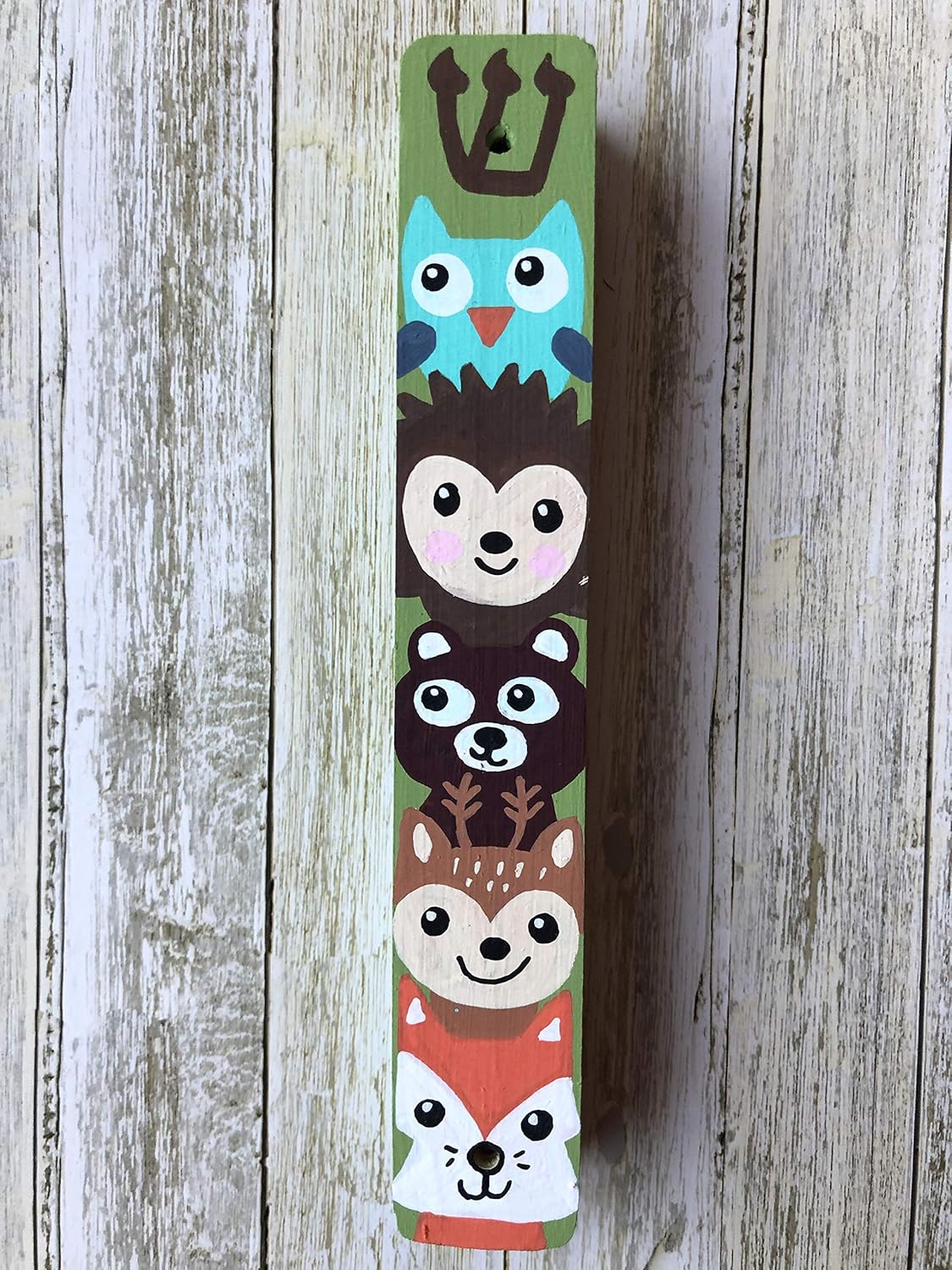 Lea Joelle Mezuzah Scroll Case Green