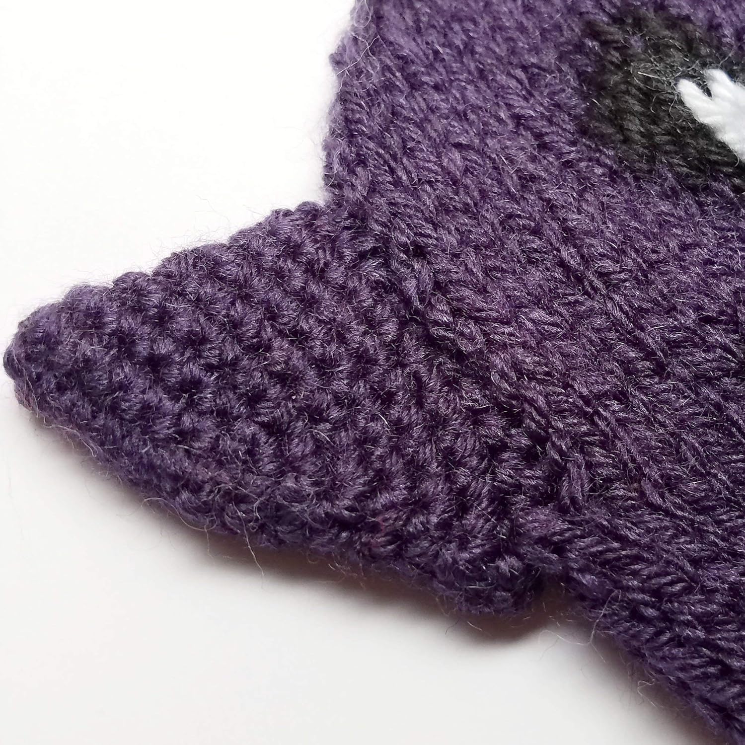 Little Fox Nerdy Knits Purple Bat Beanie Toddler Halloween Costume Hat