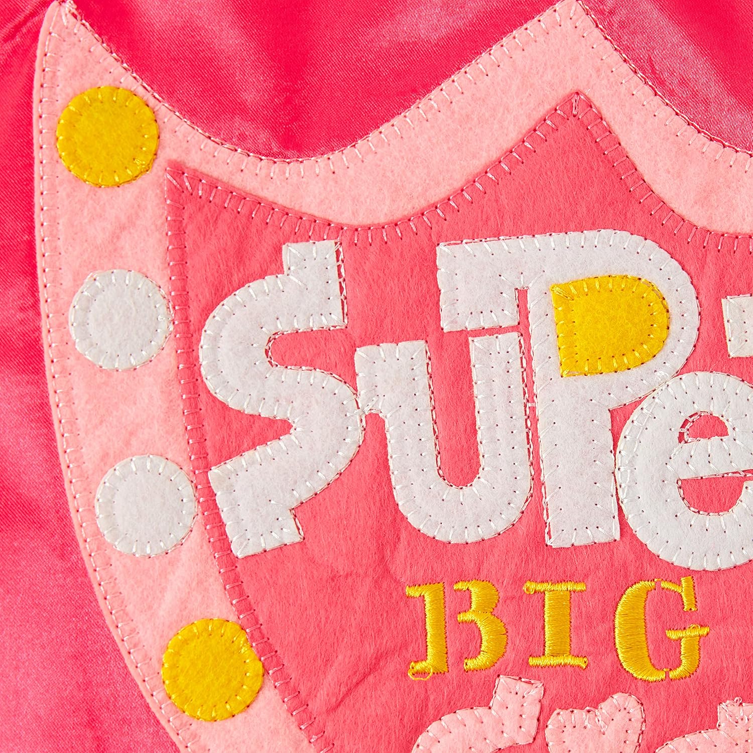 CR Gibson Pink Big Sister Superhero Cape Costume 3pc 22 L
