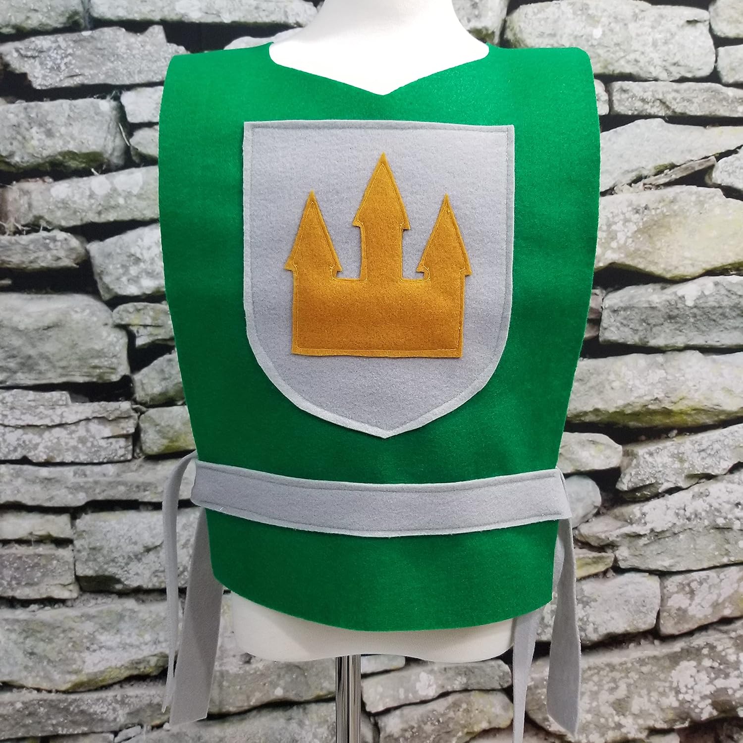 Medieval Knight Green Tunic for Boys - Baby to Adult Sizes
