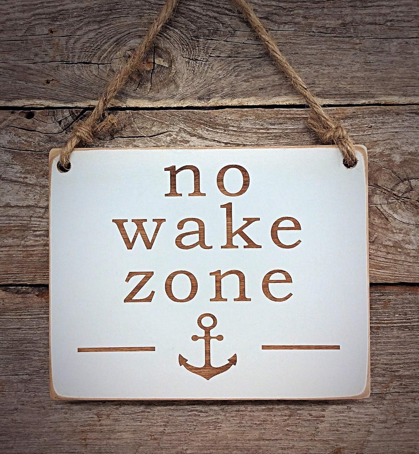 Handmade No Wake Zone Baby Sleeping Sign