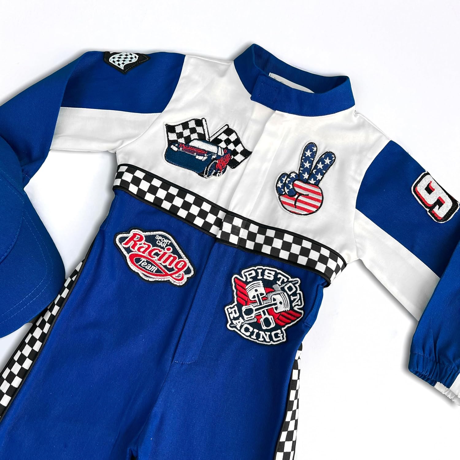 Handmade Race Car Driver Costume for Toddlers 1