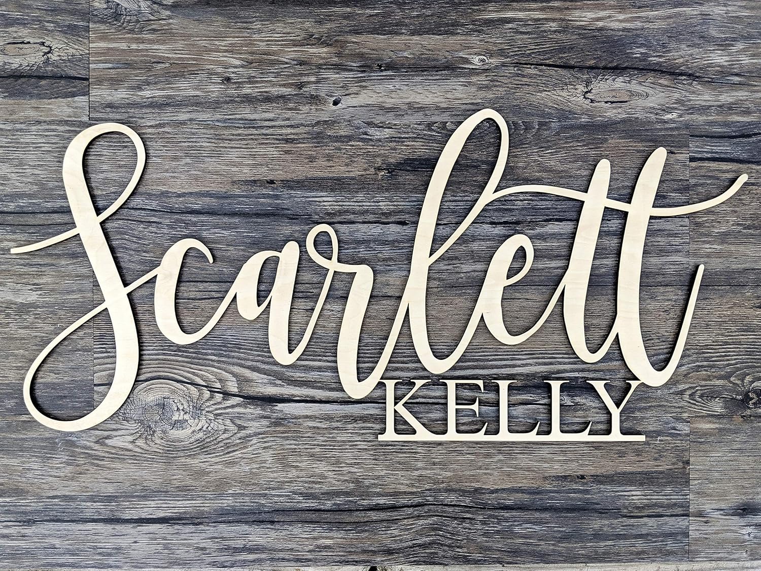 Large 30 Inch Custom Kids Name Sign