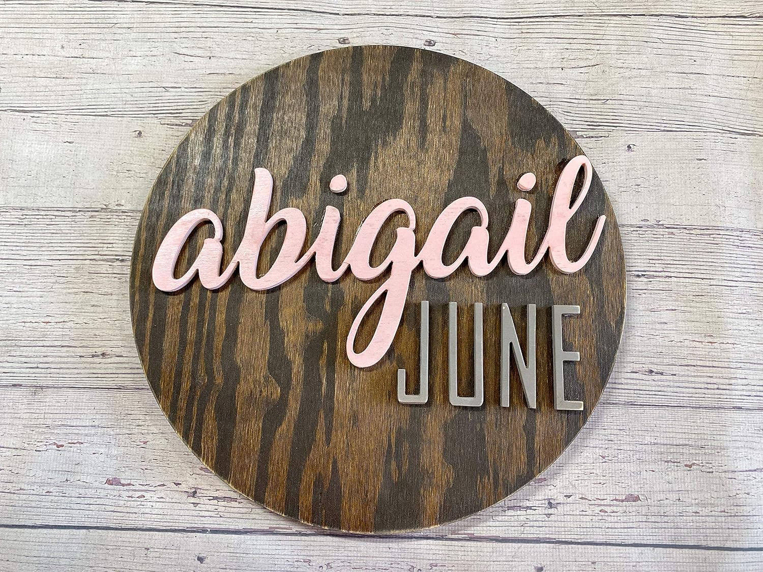 18 3D Wooden Name Sign for Baby Boy or Girl